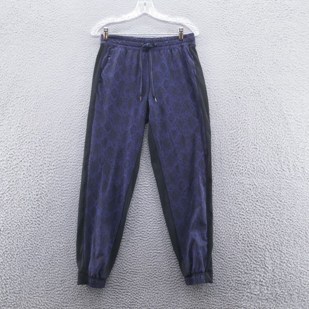 Athleta‎ Women Printed Brooklyn Jogger Pants 2 Blue Lightweight High Rise